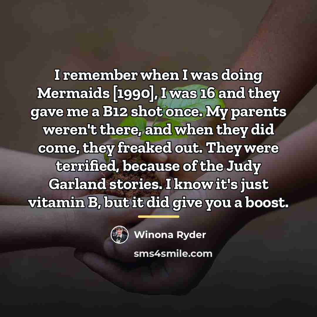“I remember when I was doing Mermaids [1990], I was…” quote by Winona Ryder