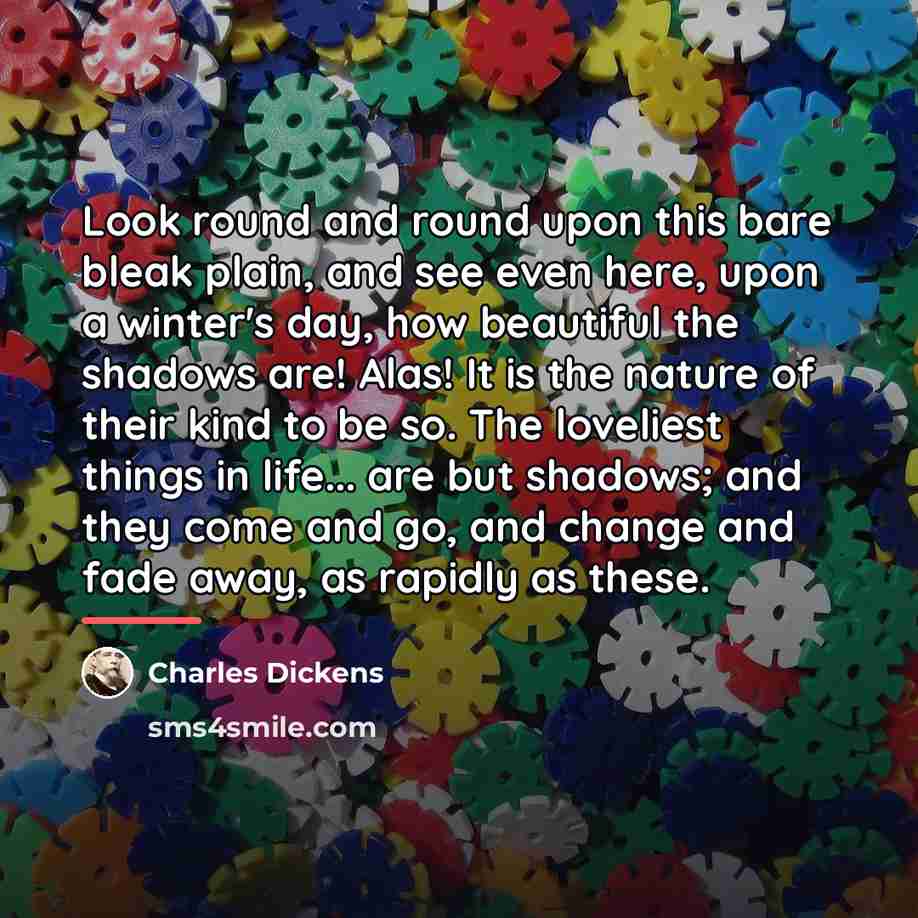 “Look round and round upon this bare bleak plain, and…” quote by Charles Dickens
