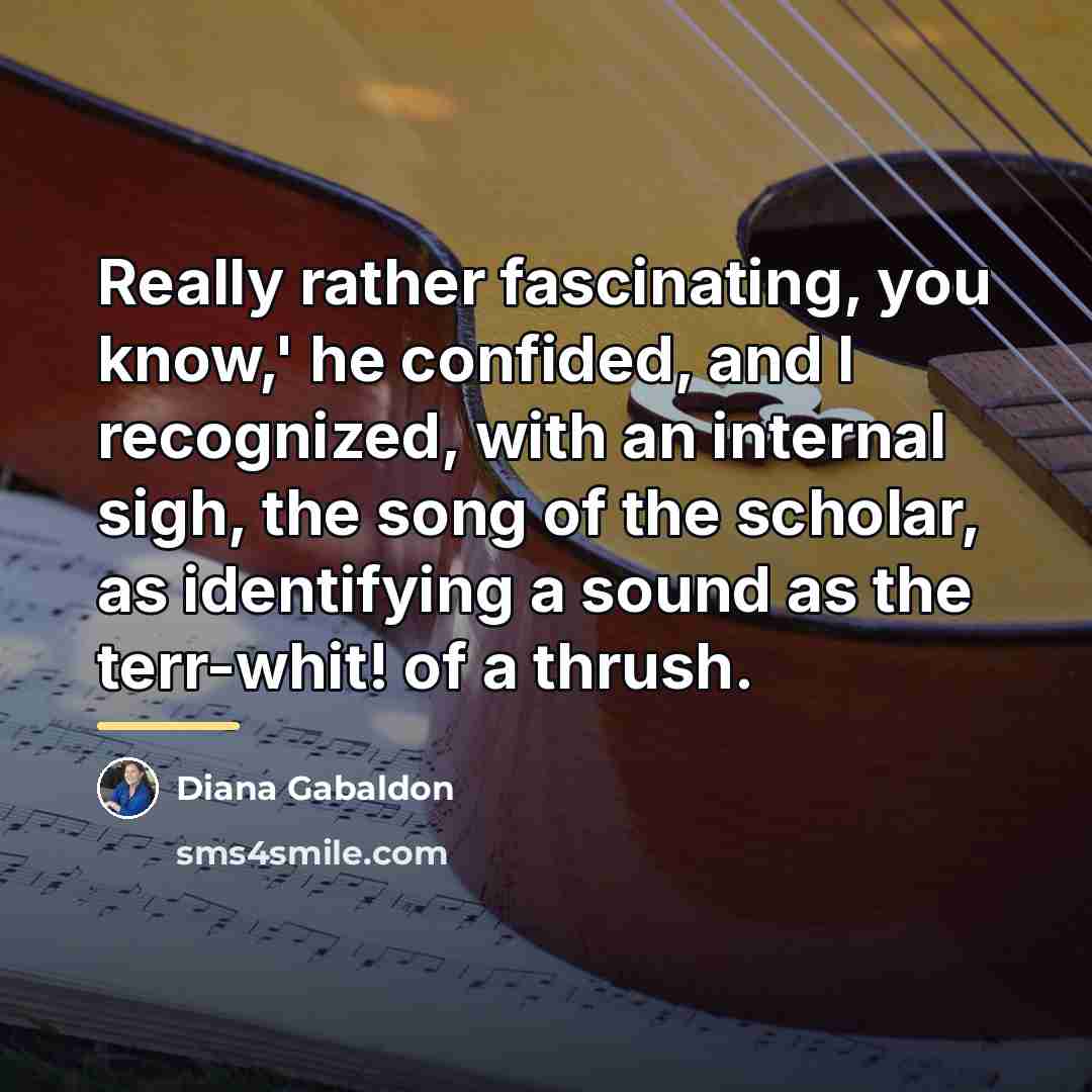 “Really rather fascinating, you know,' he confided, and I recognized,…” quote by Diana Gabaldon