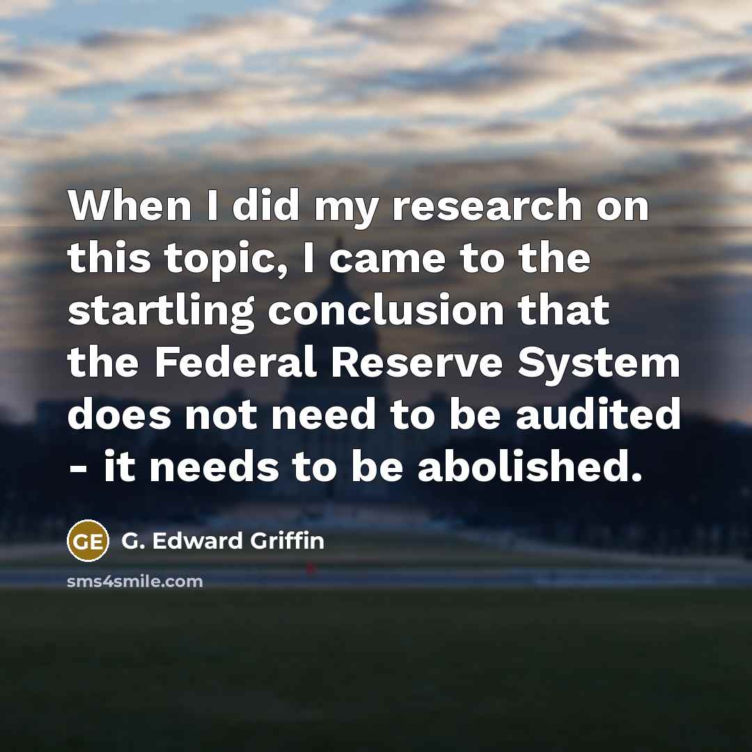 “When I did my research on this topic, I came…” quote by G. Edward Griffin