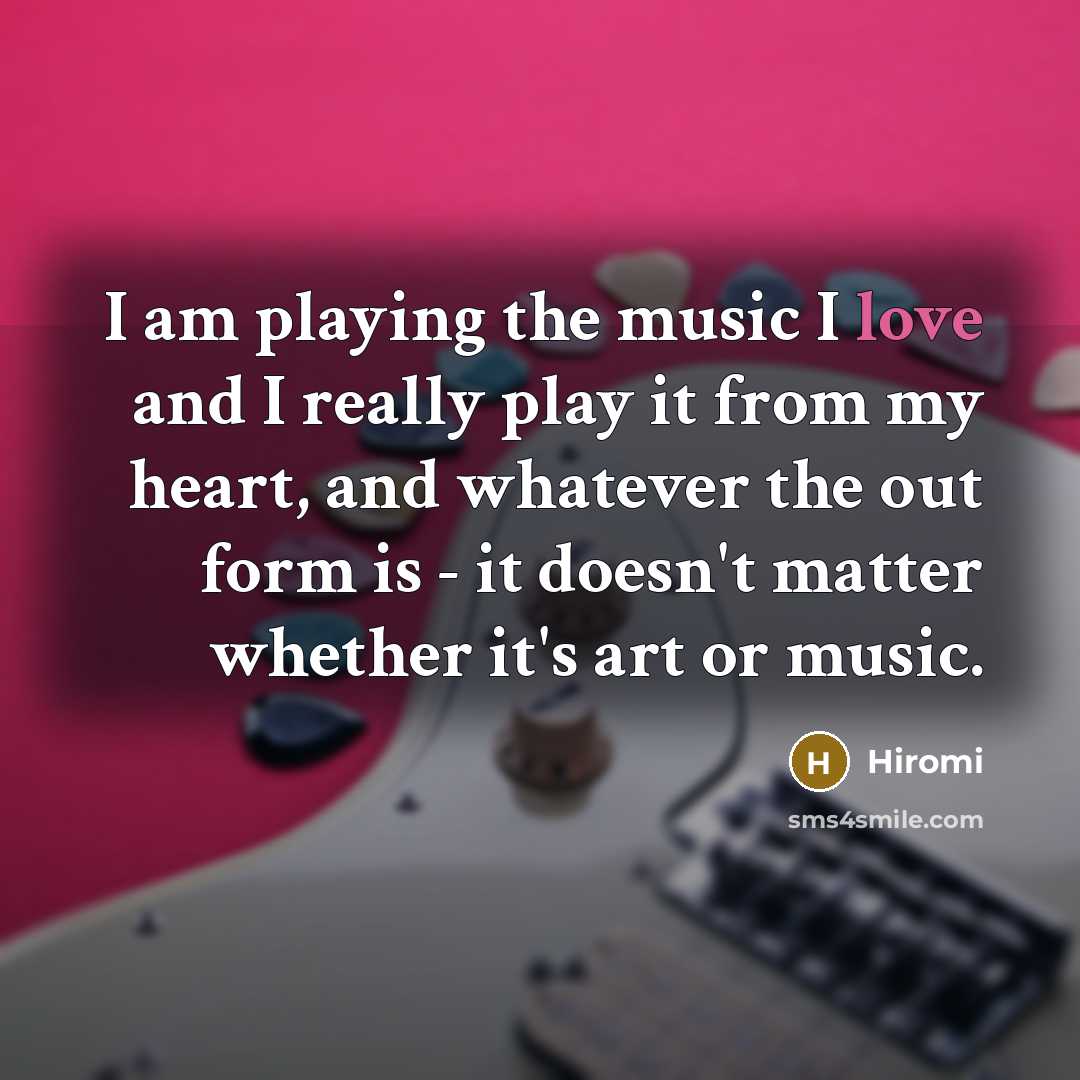 “I am playing the music I love and I really…” quote by Hiromi