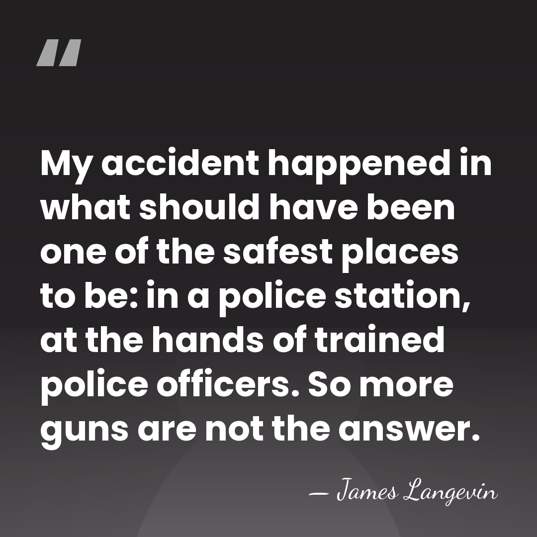 My accident happened in what should have been one of the safest&hellip; - James Langevin