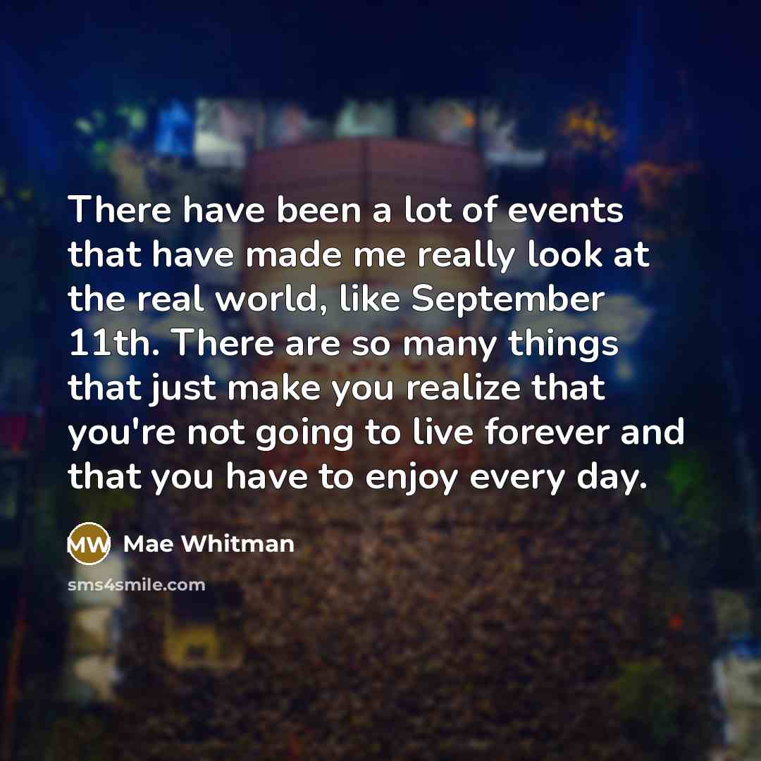 “There have been a lot of events that have made…” quote by Mae Whitman