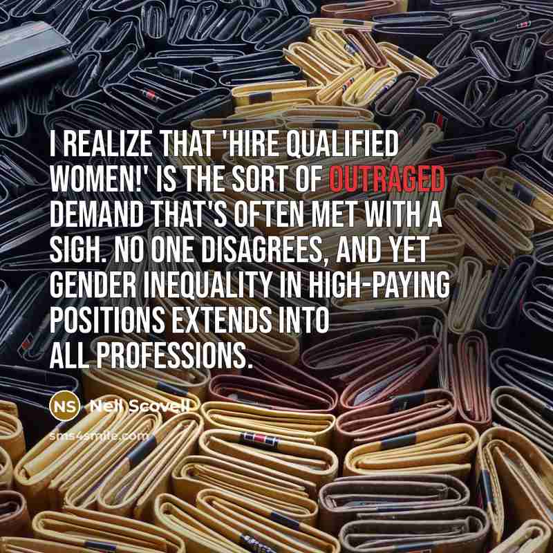 “I realize that 'hire qualified women!' is the sort of…” quote by Nell Scovell