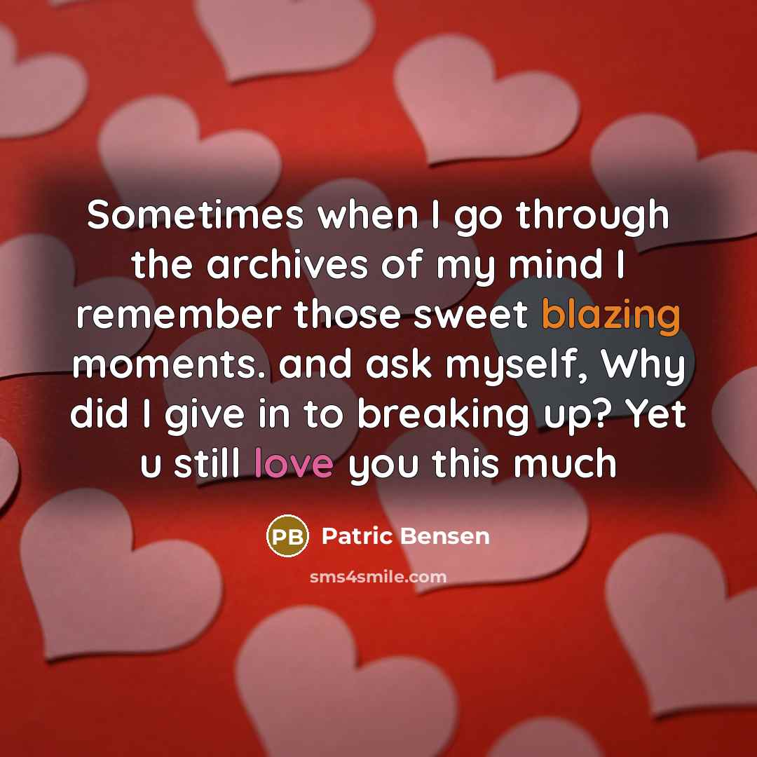 “Sometimes when I go through the archives of my mind…” quote by Patric Bensen
