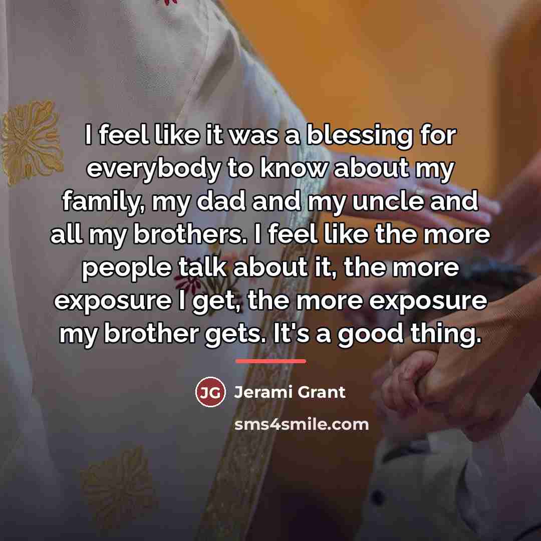 “I feel like it was a blessing for everybody to…” quote by Jerami Grant
