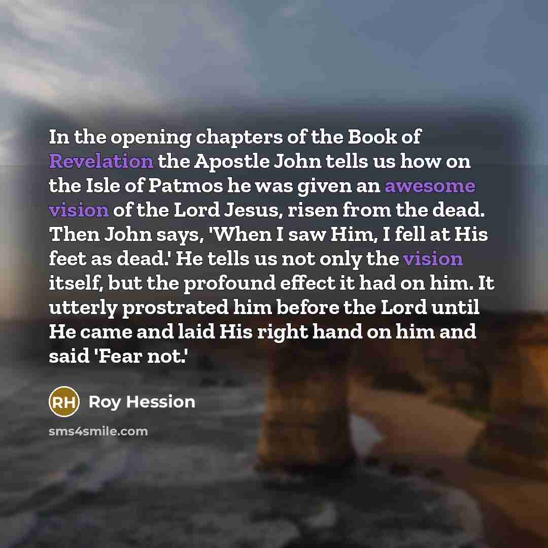 “In the opening chapters of the Book of Revelation the…” quote by Roy Hession