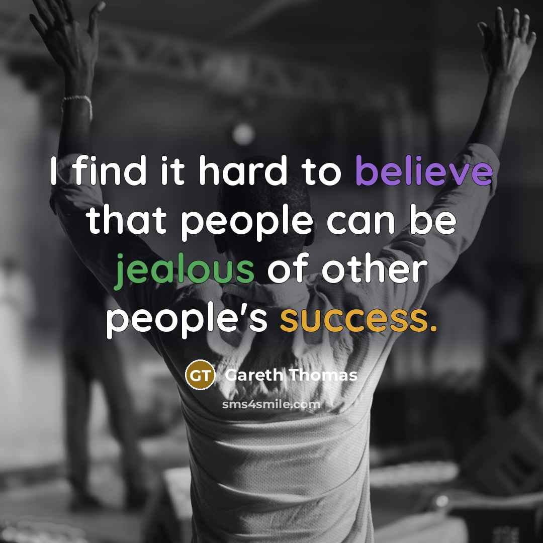 “I find it hard to believe that people can be…” quote by Gareth Thomas