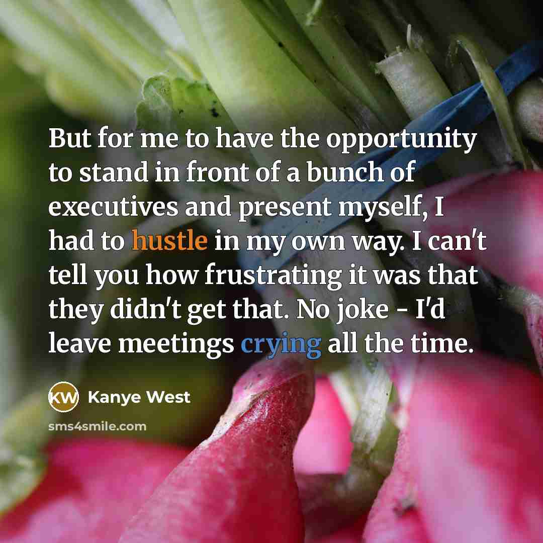 “But for me to have the opportunity to stand in…” quote by Kanye West