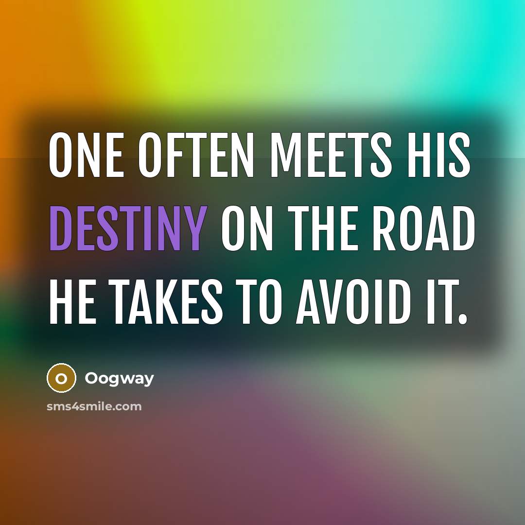 “One often meets his destiny on the road he takes…” quote by Oogway