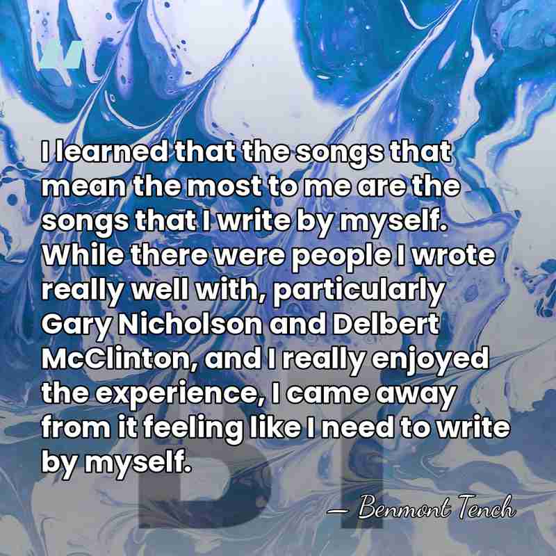 I learned that the songs that mean the most to me are&hellip; - Benmont Tench