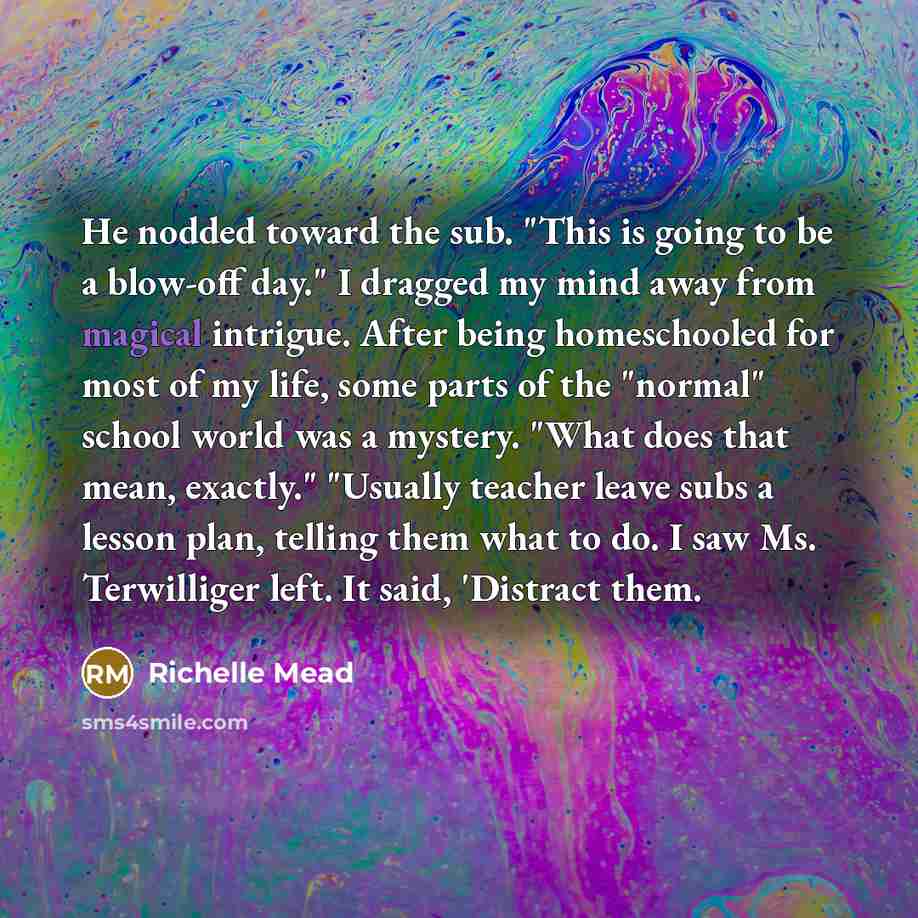 “He nodded toward the sub. "This is going to be…” quote by Richelle Mead