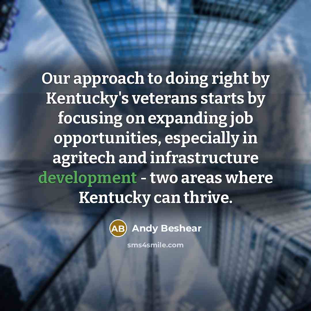 “Our approach to doing right by Kentucky's veterans starts by…” quote by Andy Beshear