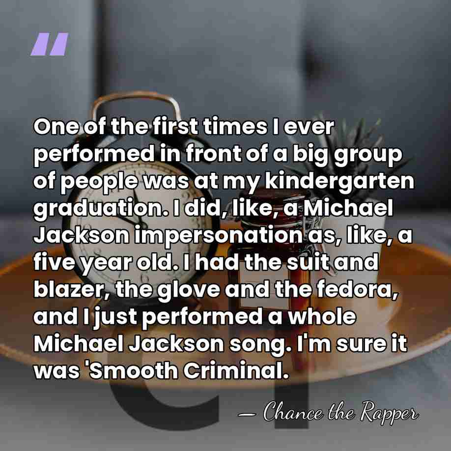 One of the first times I ever performed in front of a&hellip; - Chance the Rapper