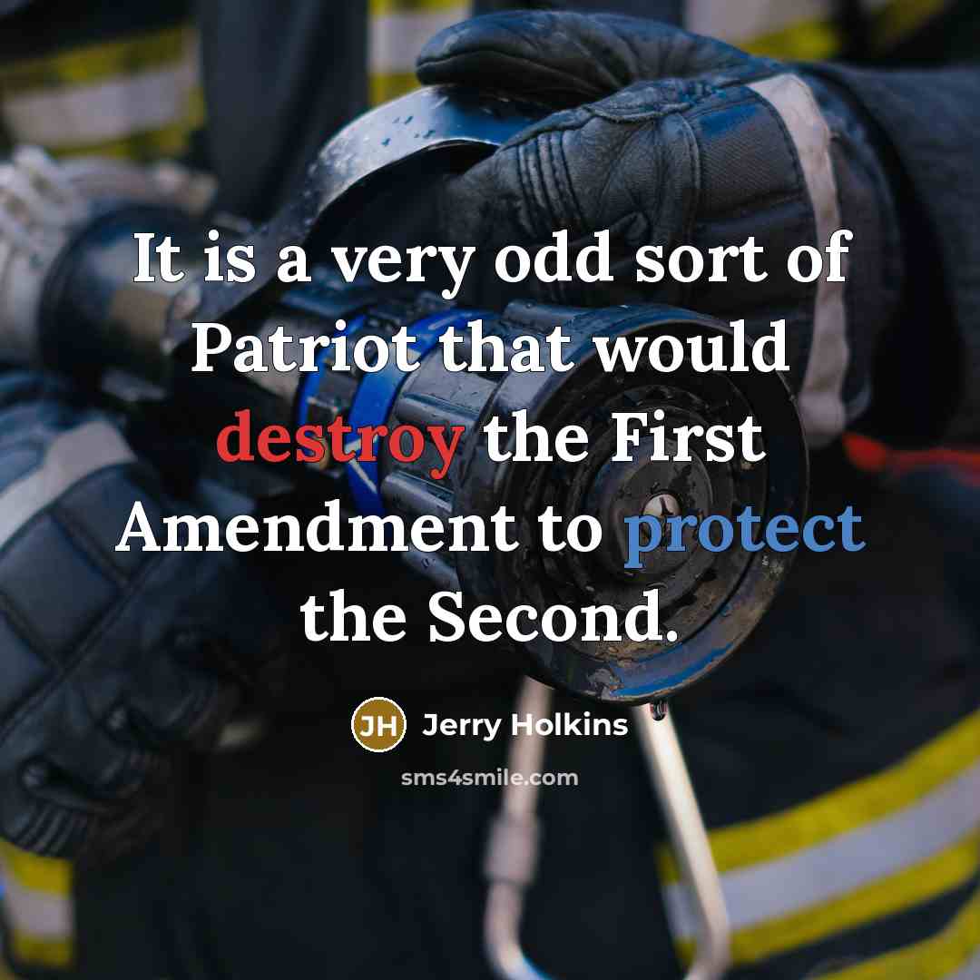 “It is a very odd sort of Patriot that would…” quote by Jerry Holkins