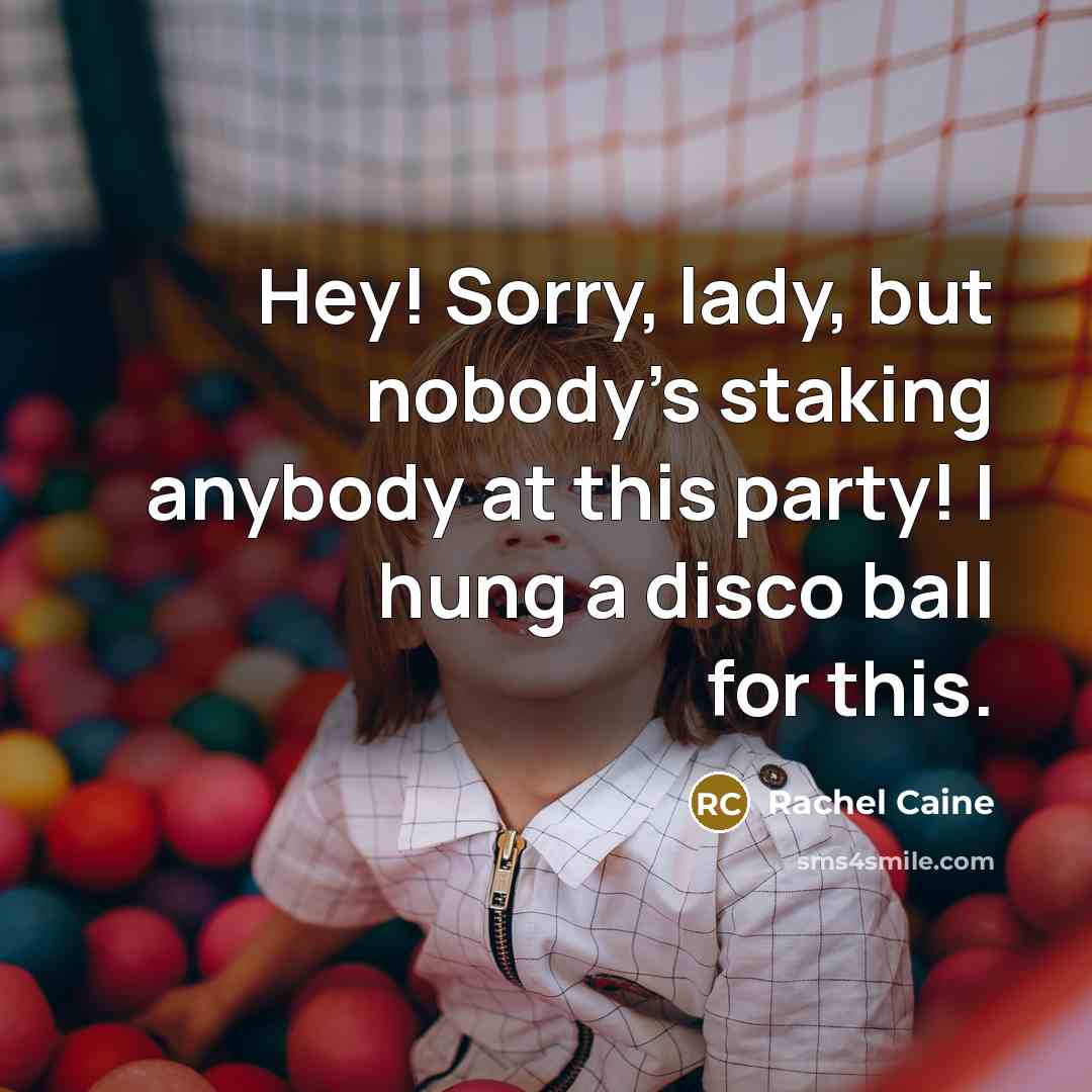 “Hey! Sorry, lady, but nobody's staking anybody at this party!…” quote by Rachel Caine
