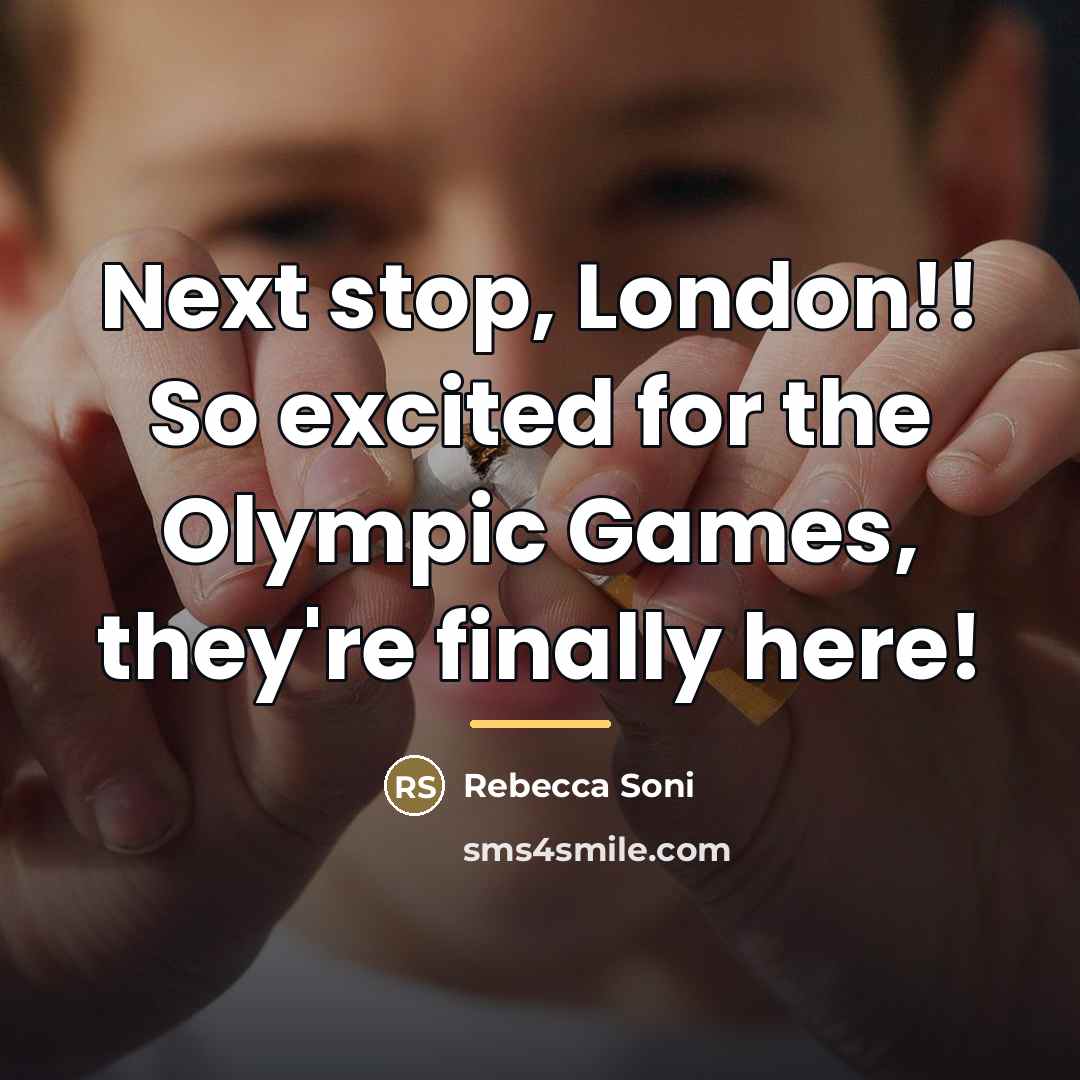 “Next stop, London!! So excited for the Olympic Games, they're…” quote by Rebecca Soni