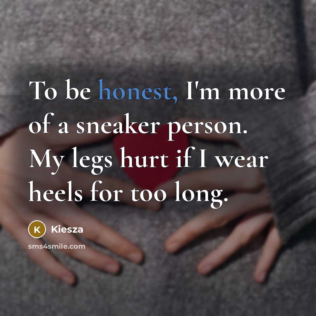 “To be honest, I'm more of a sneaker person. My…” quote by Kiesza