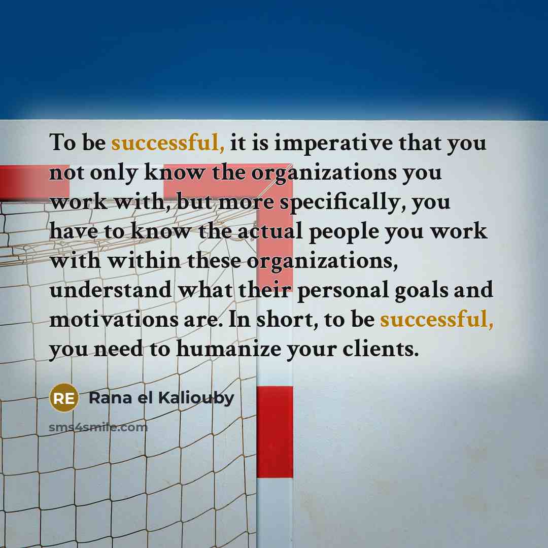 “To be successful, it is imperative that you not only…” quote by Rana el Kaliouby