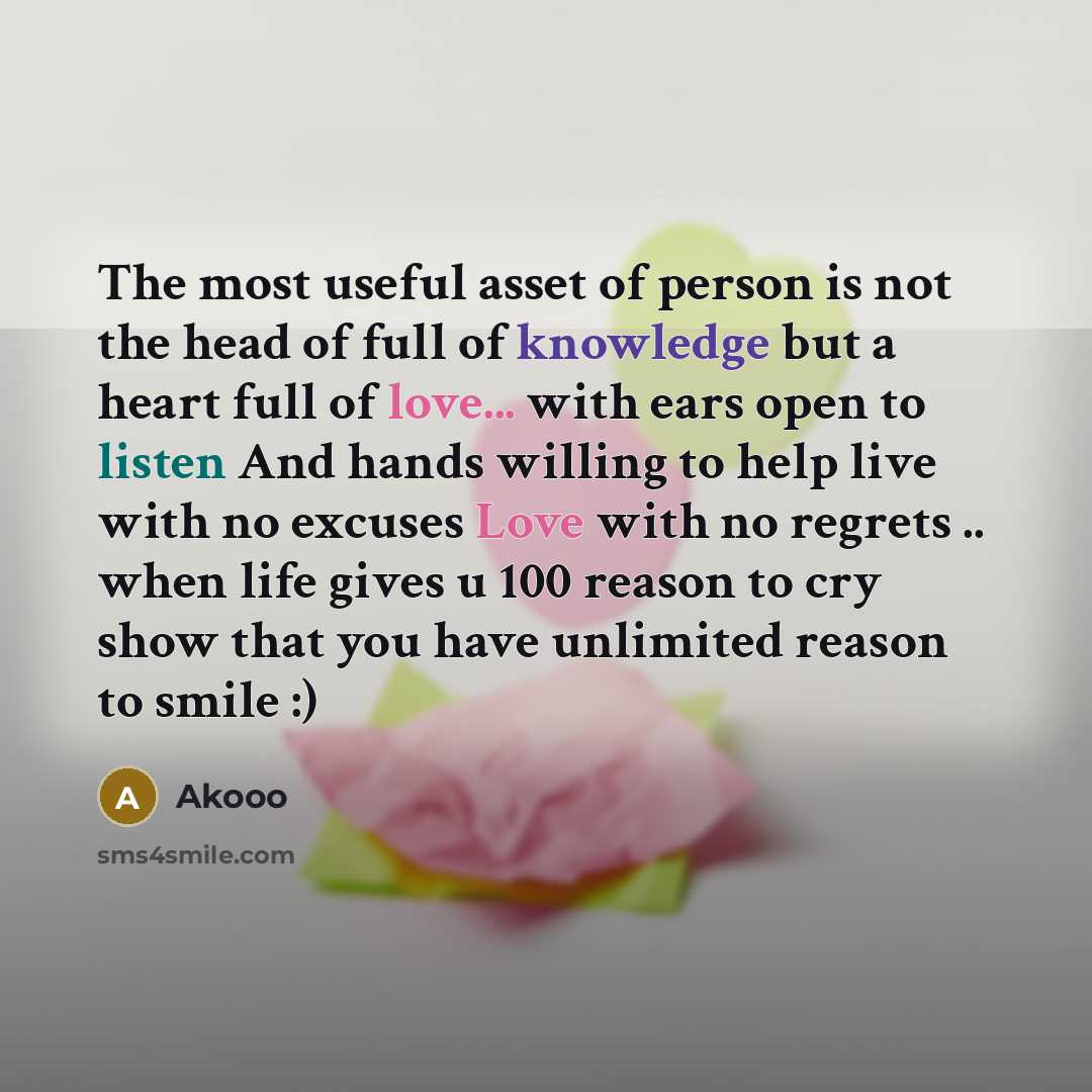 “The most useful asset of person is not the head…” quote by Akooo