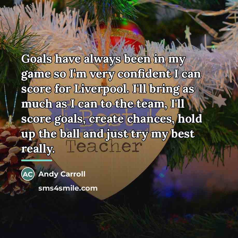 “Goals have always been in my game so I'm very…” quote by Andy Carroll