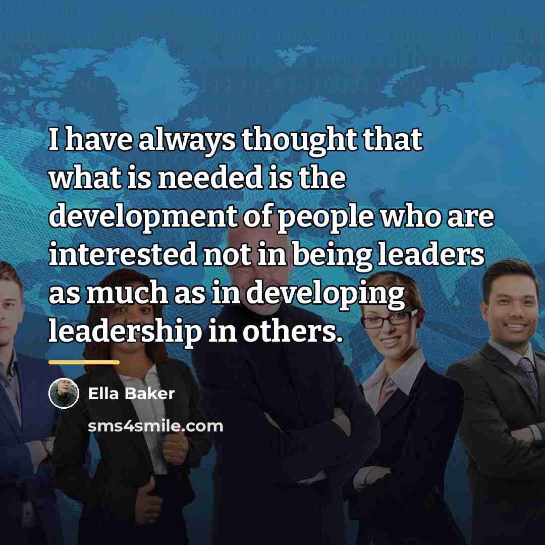 “I have always thought that what is needed is the…” quote by Ella Baker