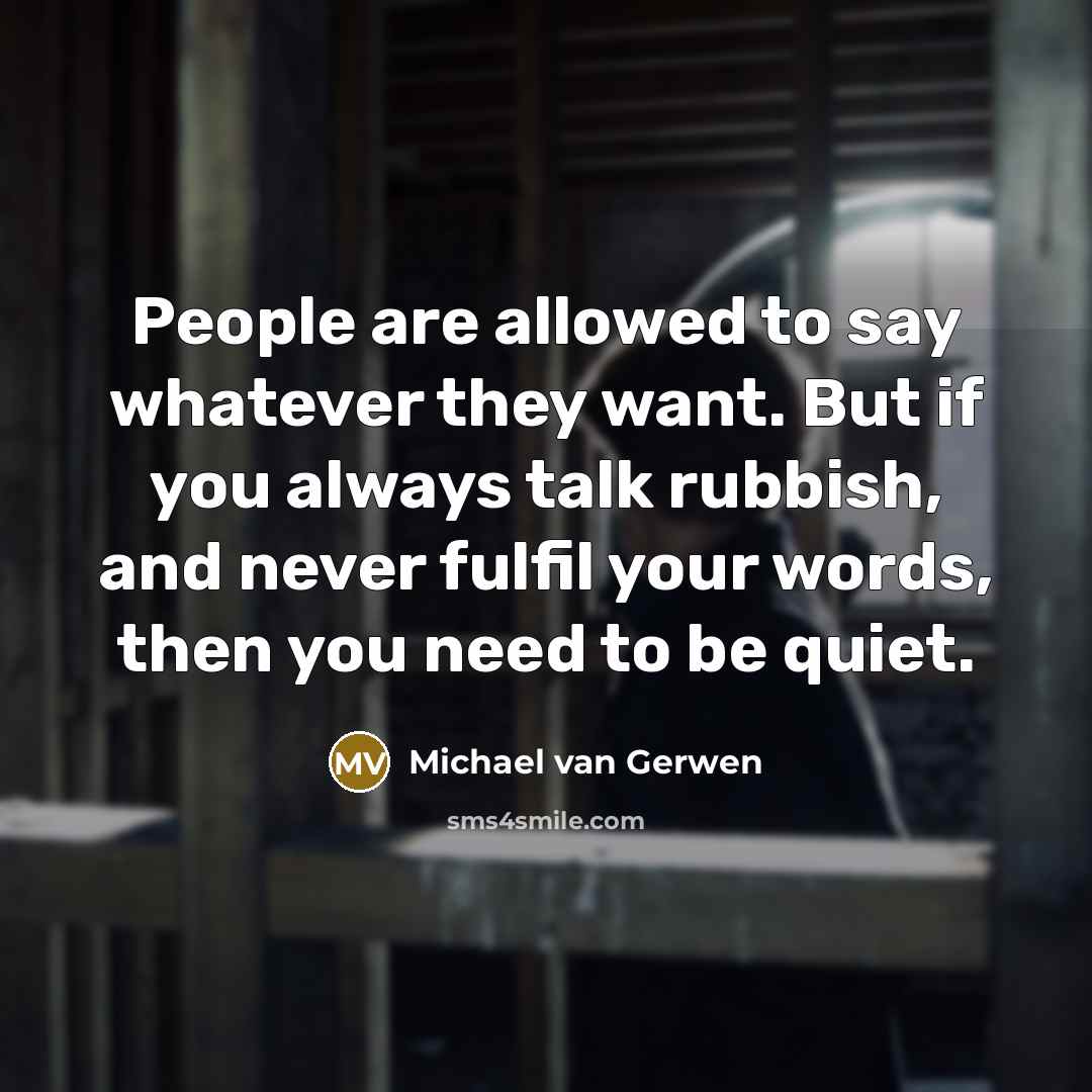 “People are allowed to say whatever they want. But if…” quote by Michael van Gerwen