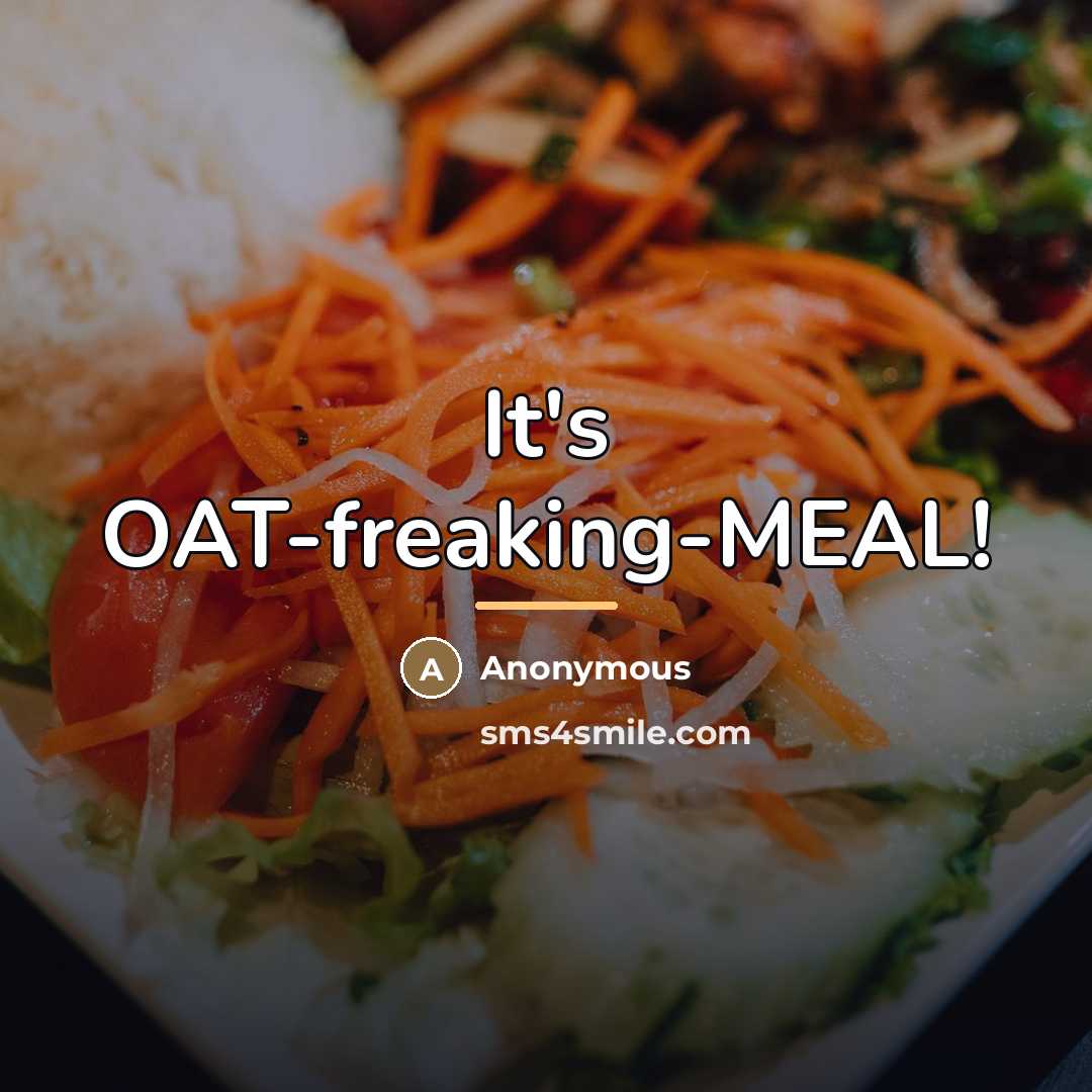 “It's OAT-freaking-MEAL!…” quote by Anonymous
