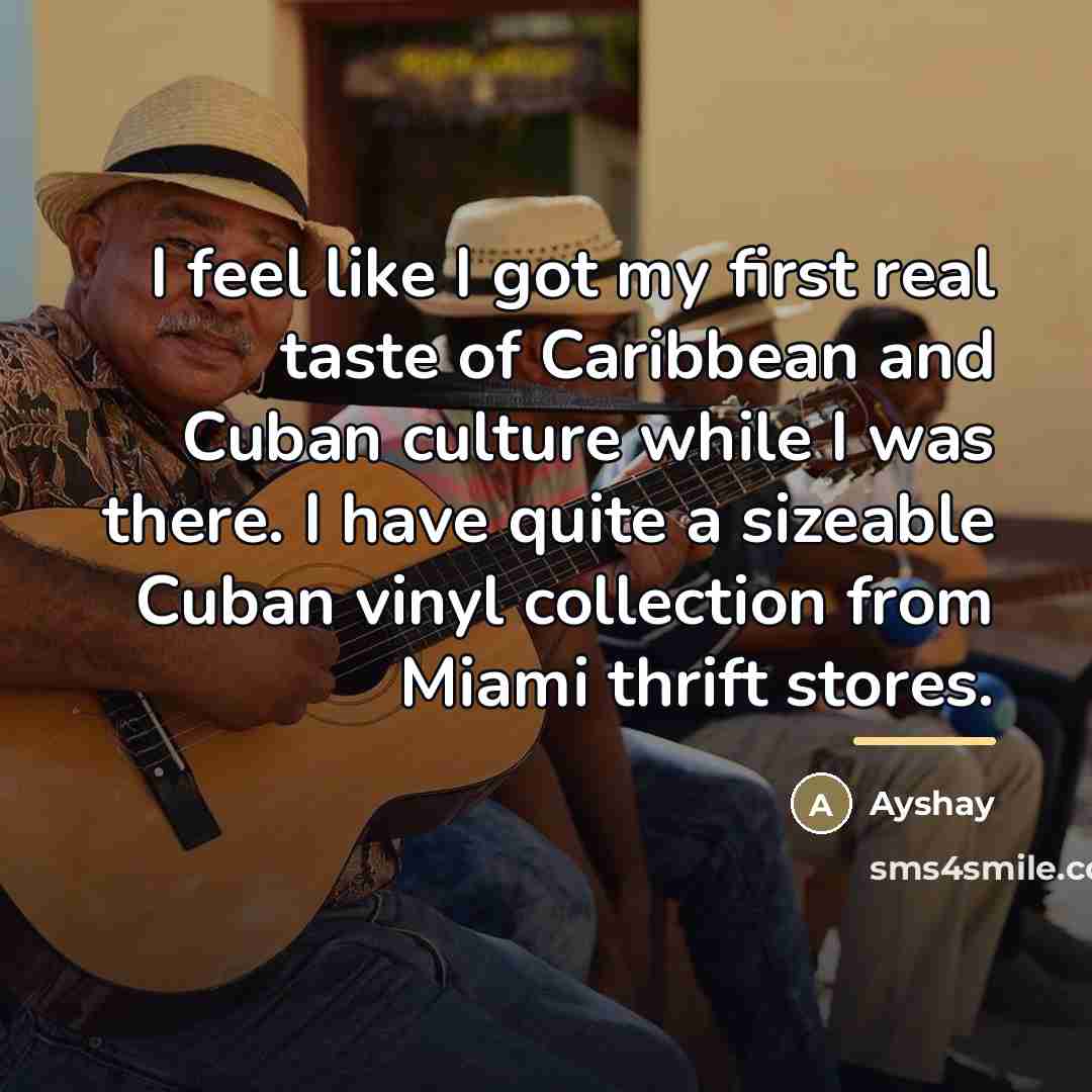 “I feel like I got my first real taste of…” quote by Ayshay