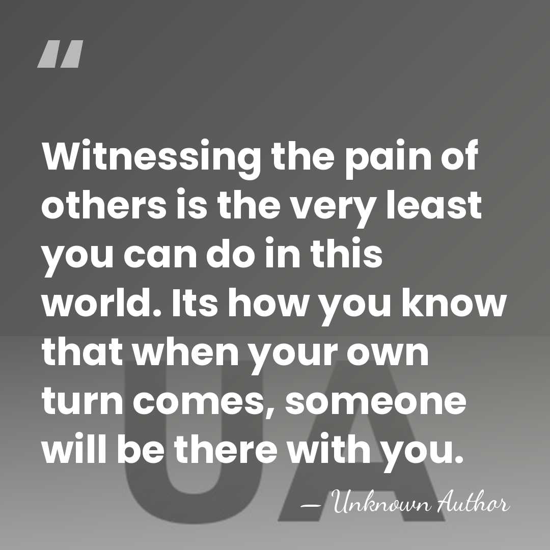 Witnessing the pain of others is the very least you can do&hellip; - Alix Ohlin