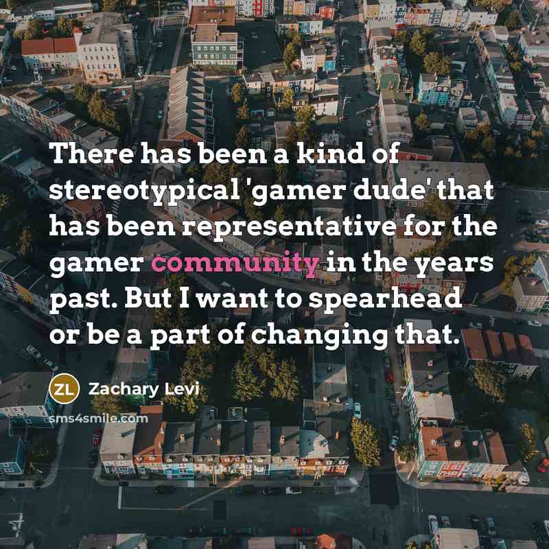 “There has been a kind of stereotypical 'gamer dude' that…” quote by Zachary Levi
