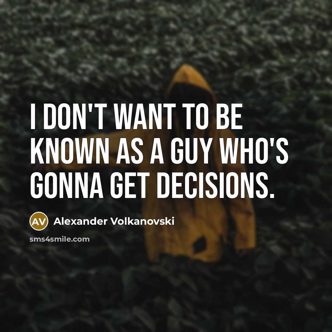 “I don't want to be known as a guy who's…” quote by Alexander Volkanovski