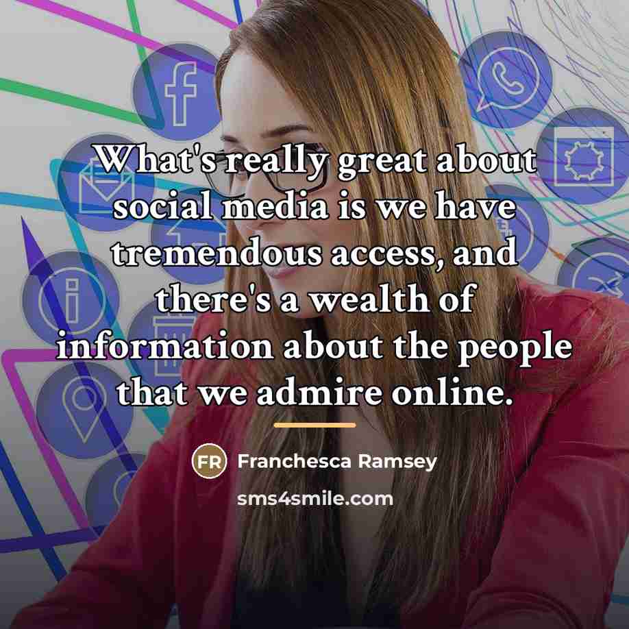 “What's really great about social media is we have tremendous…” quote by Franchesca Ramsey
