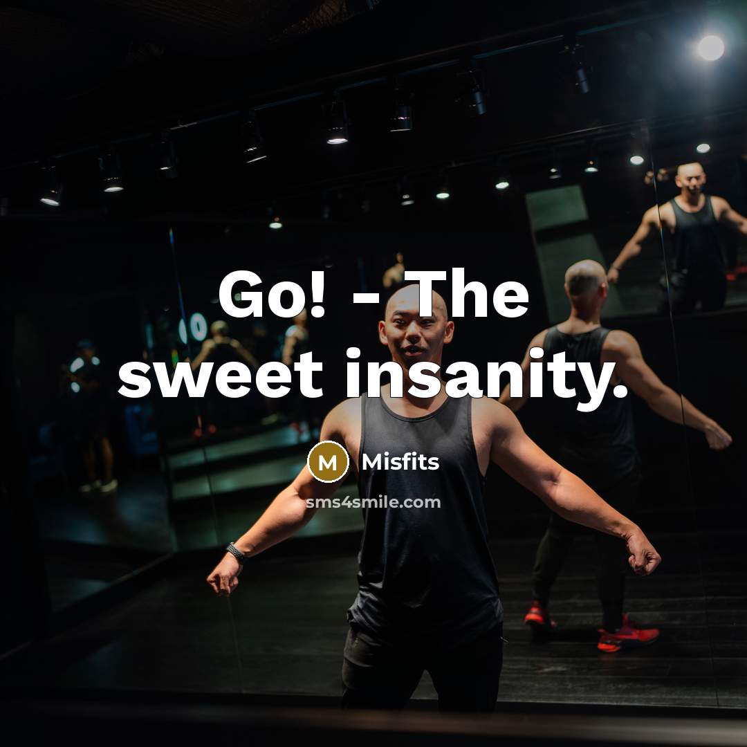 “Go! - The sweet insanity.” quote by Misfits