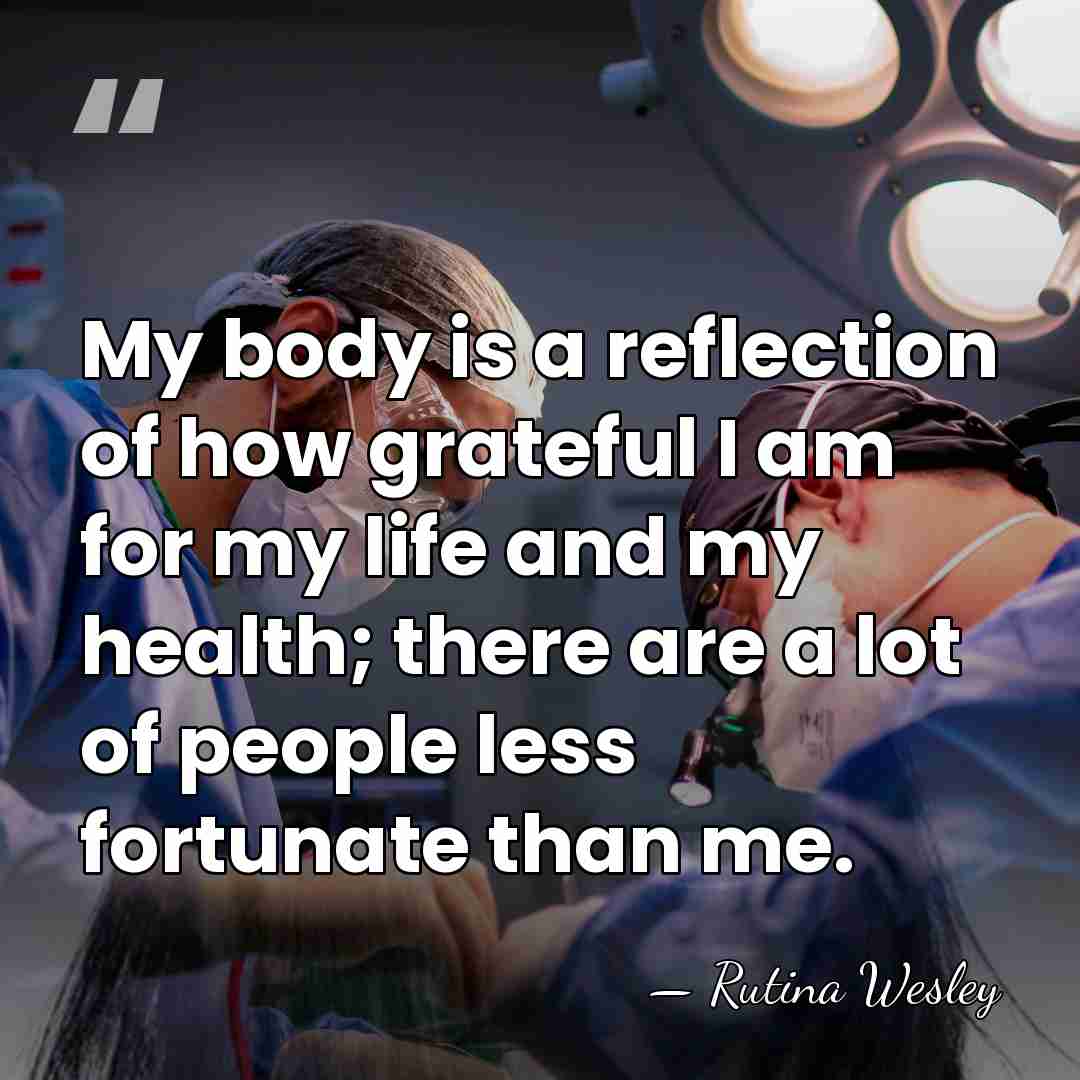My body is a reflection of how grateful I am for my&hellip; - Rutina Wesley