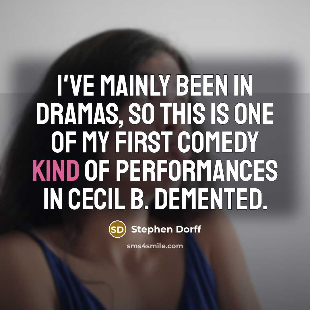 “I've mainly been in dramas, so this is one of…” quote by Stephen Dorff