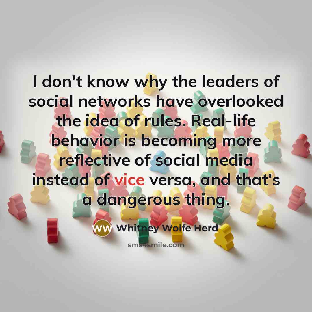 “I don't know why the leaders of social networks have…” quote by Whitney Wolfe Herd