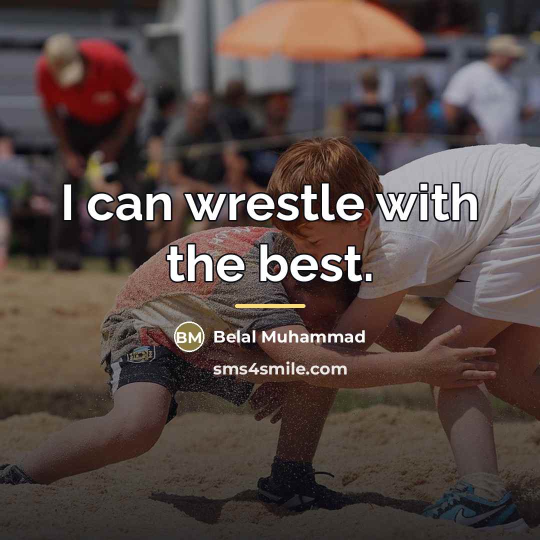 “I can wrestle with the best.…” quote by Belal Muhammad