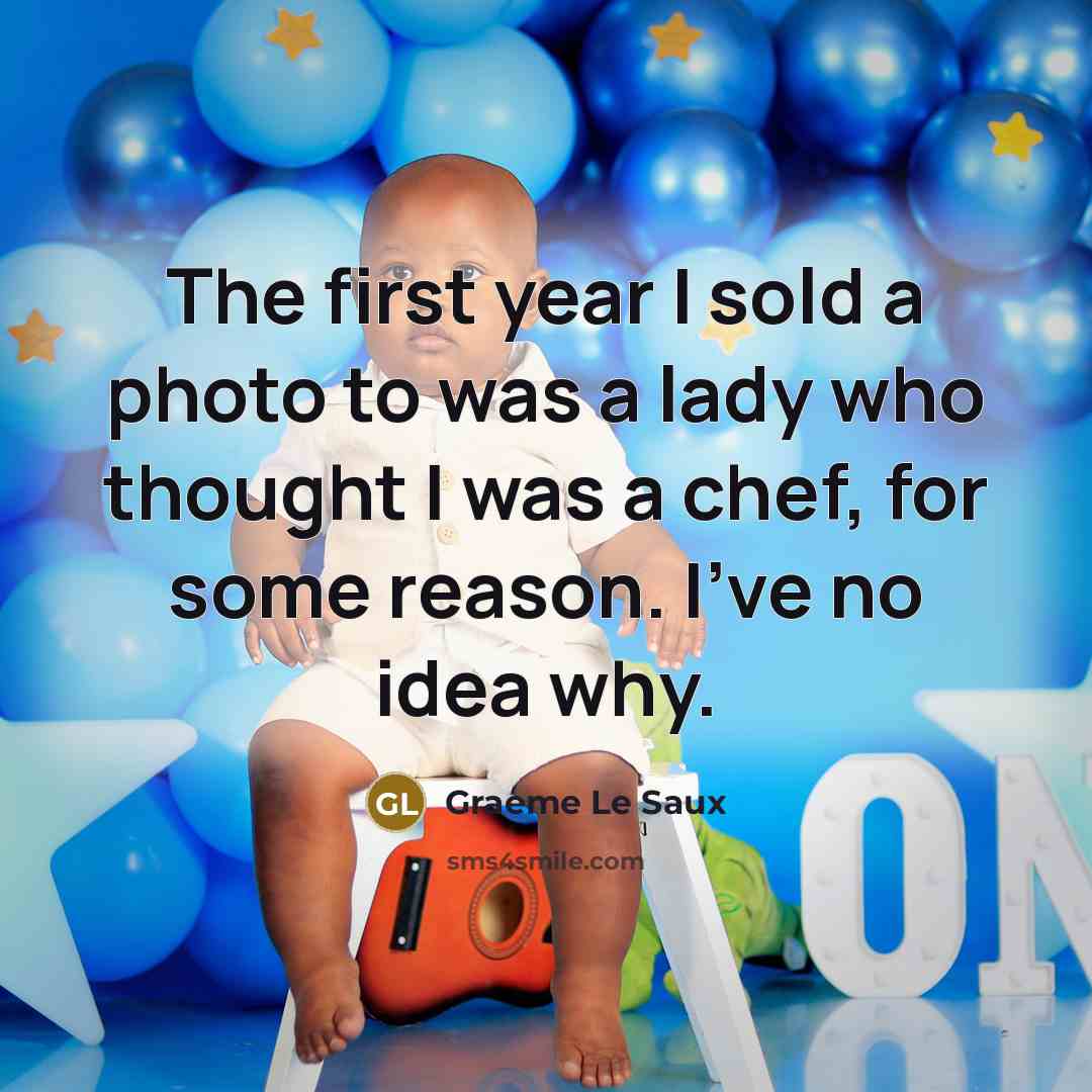 “The first year I sold a photo to was a…” quote by Graeme Le Saux