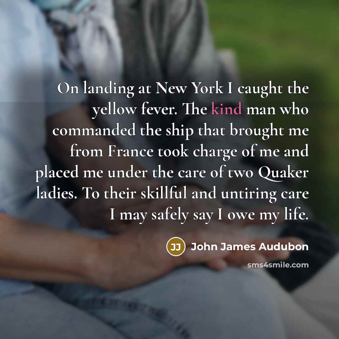 “On landing at New York I caught the yellow fever.…” quote by John James Audubon