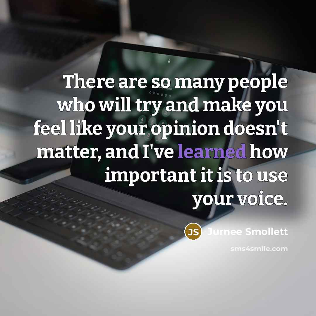“There are so many people who will try and make…” quote by Jurnee Smollett