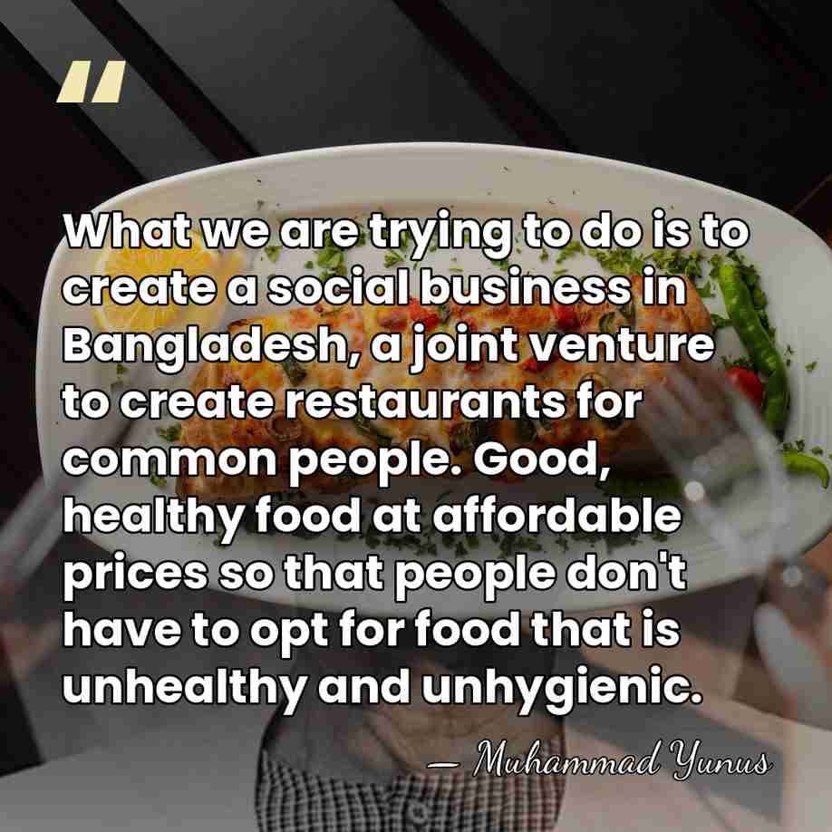 What we are trying to do is to create a social business&hellip; - Muhammad Yunus