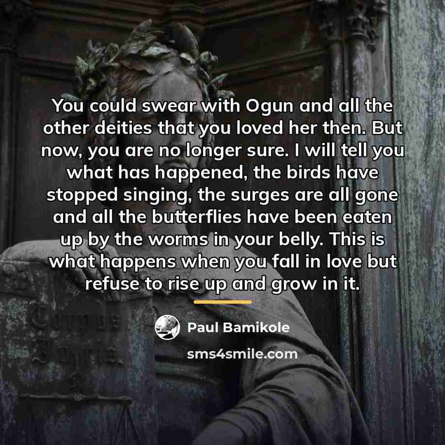“You could swear with Ogun and all the other deities…” quote by Paul Bamikole