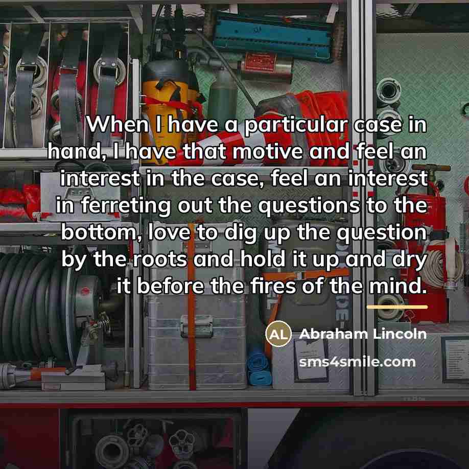 “When I have a particular case in hand, I have…” quote by Abraham Lincoln