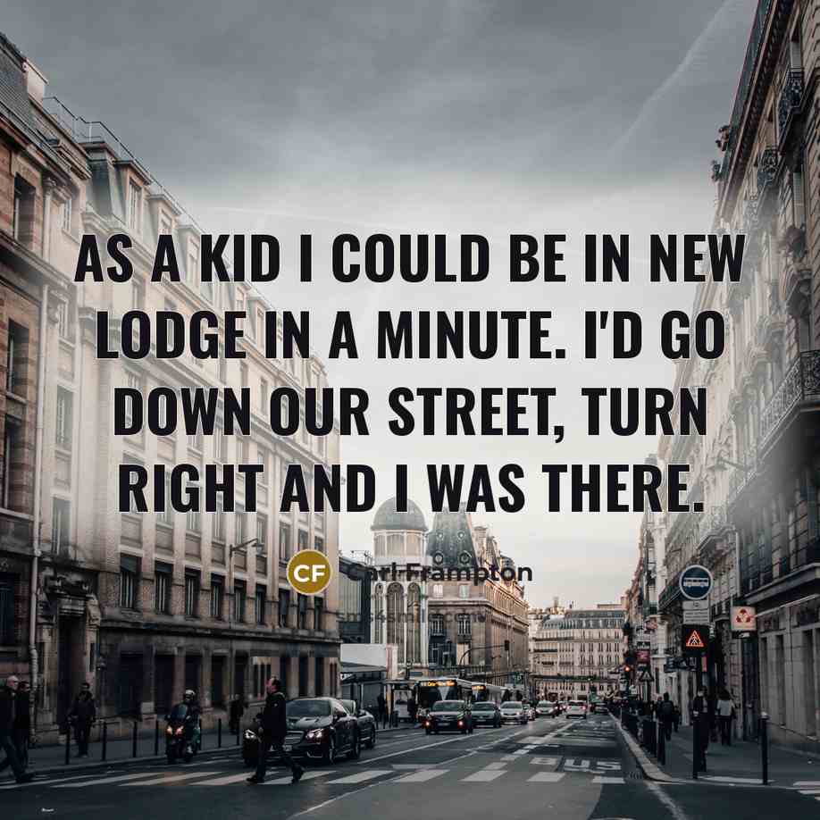 “As a kid I could be in New Lodge in…” quote by Carl Frampton