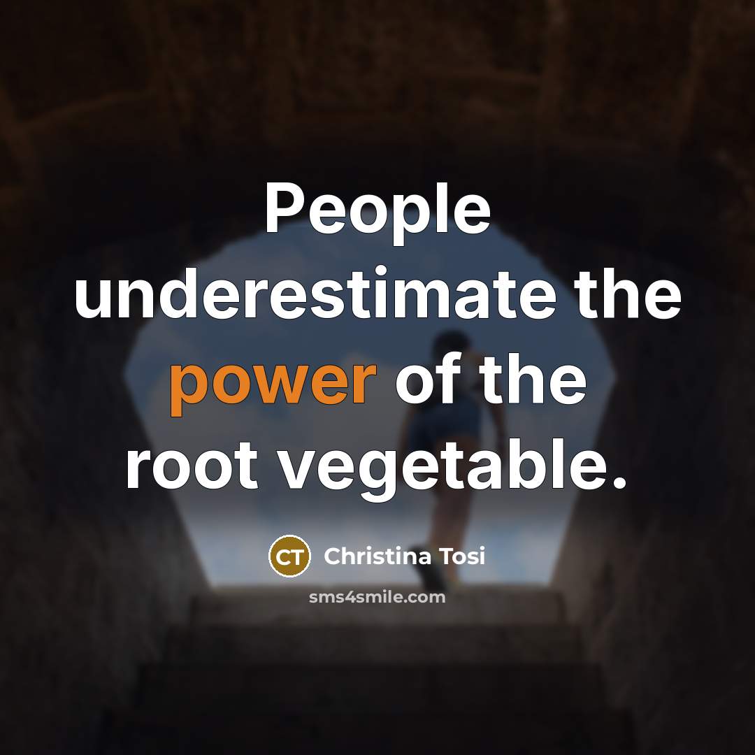 “People underestimate the power of the root vegetable.” quote by Christina Tosi