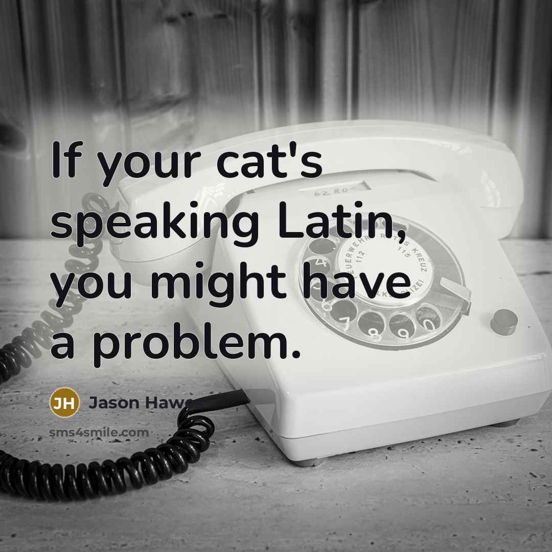 “If your cat's speaking Latin, you might have a problem.…” quote by Jason Hawes