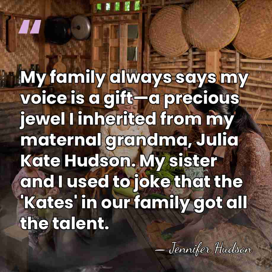 My family always says my voice is a gift—a precious jewel I&hellip; - Jennifer Hudson