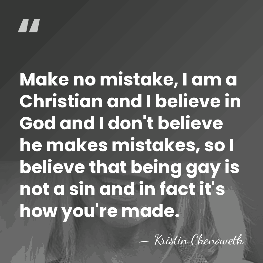 Make no mistake, I am a Christian and I believe in God&hellip; - Kristin Chenoweth