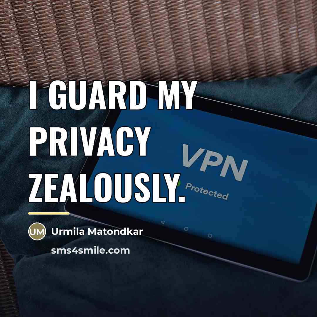 “I guard my privacy zealously.…” quote by Urmila Matondkar